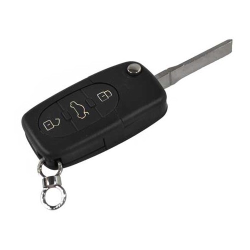 Key matrix en afstandsbediening shell voor Audi A3, A4 met 3 knoppen (voor batterij 2032) - AA13330