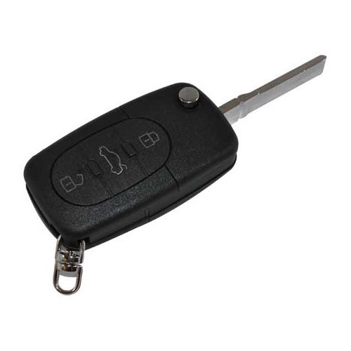 Master key and 3-button remote control key shell for Audi A3, A4 (for battery 1616) - AA13335