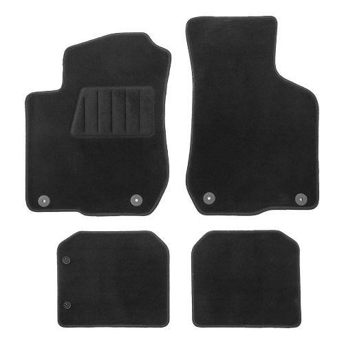  Tapijt voor Audi A3 8L 09/1996-10/2000 - Zwart - AB27000 