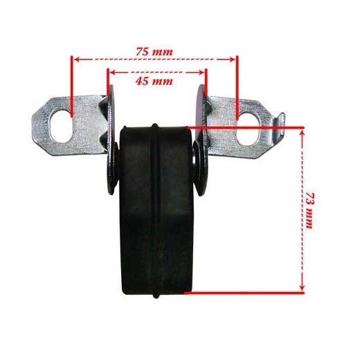  Silentblocs d'échappement Audi A3 96 ->03 - AC20438-1 