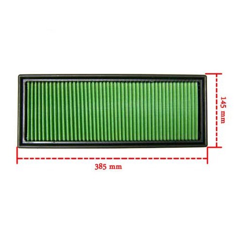 GREEN air filter for AUDI 100 - AC45005