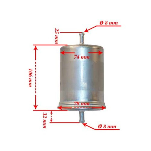 Fuel filter for Audi A4 (B5) - AC47124