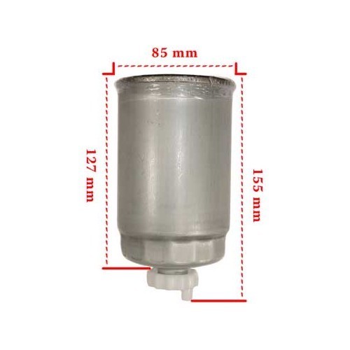  Diesel filterforAudi 80 1.6 D/TD, BOSCH system - AC47151-3 