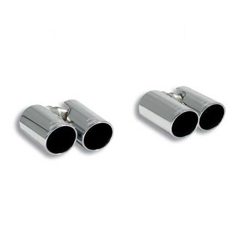  Double Sorties ronde Inox SUPERSPRINT pour Audi A3 8P Berline et SportBack03-> - la paire - AC50239 