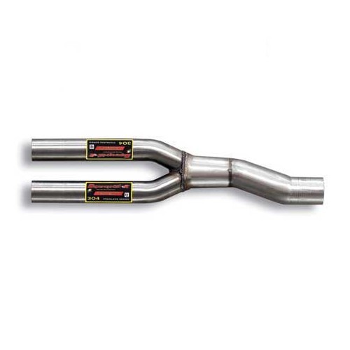  Tube en Y SUPERSPRINT de rempl de sil av Inox pour Audi A3 8P 3,2L VR6 Quat SportB 04-> - AC50248 