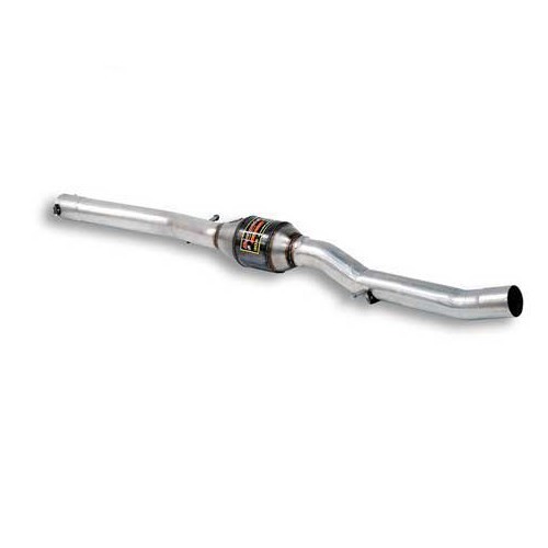  SUPERSPRINT central pipe with metal catalytic converter for Audi TT 8N Quattro Coupé and Roadster 1.8L Turbo and 3.2L VR6 99->06 - AC50268 