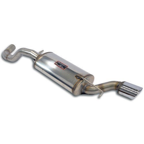  Silenciador trasero de inox. con salida oval SUPERSPRINT para Audi TT (8N) 1,8L Turbo (63,5 mm) - AC50281 