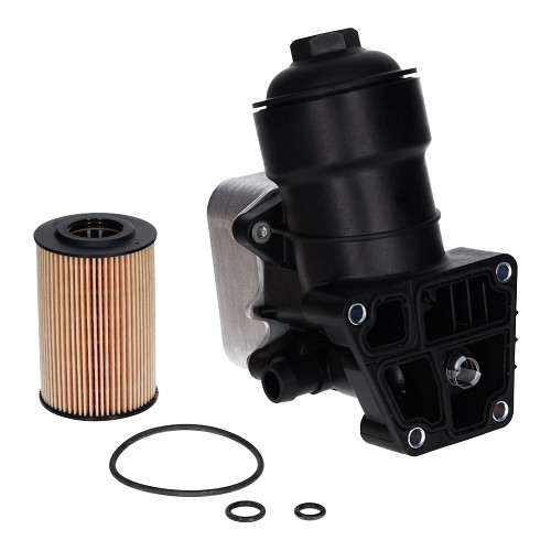  Suporte do filtro de óleo completo com filtro do radiador e vedantes para Audi A3 (8P) 1.6 e 2.0 TDI - AC51544 