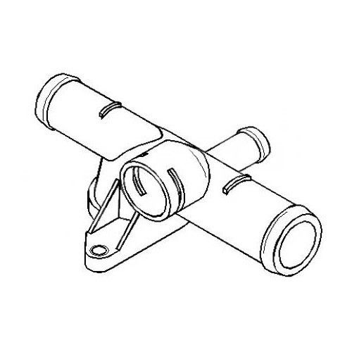 Pipe connection for water hose on right-hand side of cylinder head - AC55936