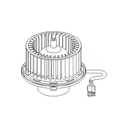 Verwarmingsventilator voor Audi 80 (89, 8A, 8C) en A4 (B5) zonder airconditioning - AC56202