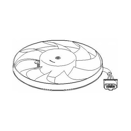 Ventilador do radiador 290mm para Audi A3 (8L) e TT (8N) - AC57006