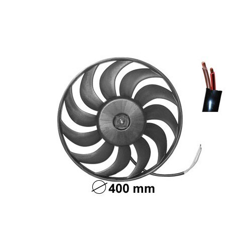  Ventilador de radiador 320 W, 400 mm para Audi A4 / A6 - AC57014 