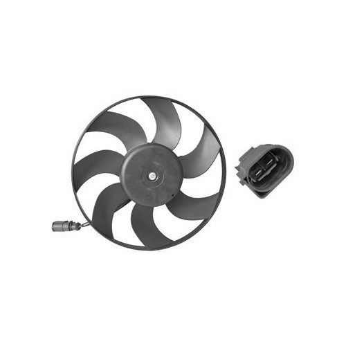  Ventilador derecho de radiador 295 mm para Audi A3 (8P) con climatización - AC57044 