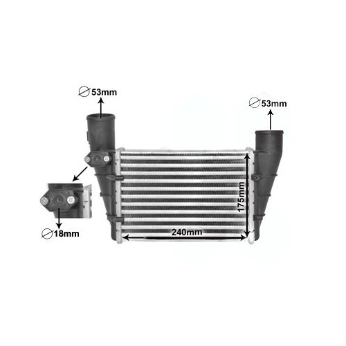  Refrigerador para Audi A4 (B5) gasolina y diésel - AC57106 