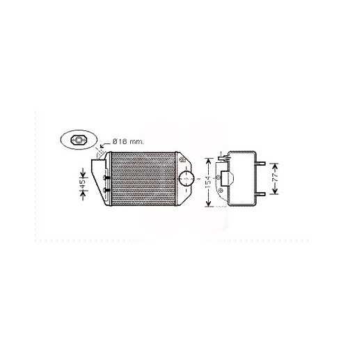  Intercooler for Audi A4 (B5) - left-hand side - AC57108 