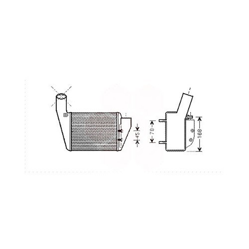  Refrigerador para Audi A4 (B5) lado derecho - AC57109 