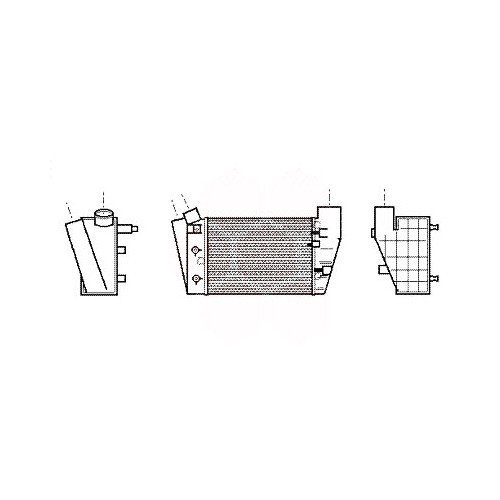  Intercooler droit pour Audi A4 (B6) V6 TDi depuis 02 -> - AC57114 