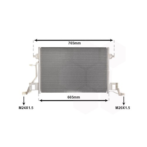  Condensatore dell'aria condizionata per Audi A6 (C5) 3.7L e 4.2L - AC58103 