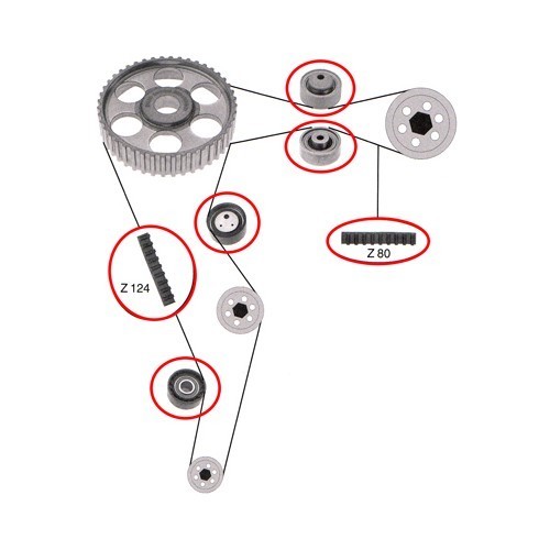 Verteiler-Kit für Audi 100 91 ->94 - AD30031