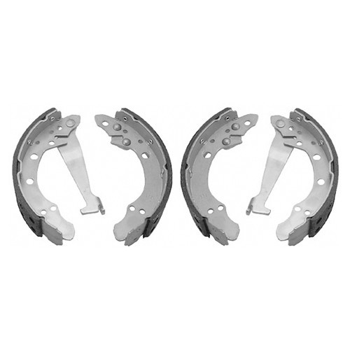  Set of 4 rear brake shoes for Audi 100 - AH27903 