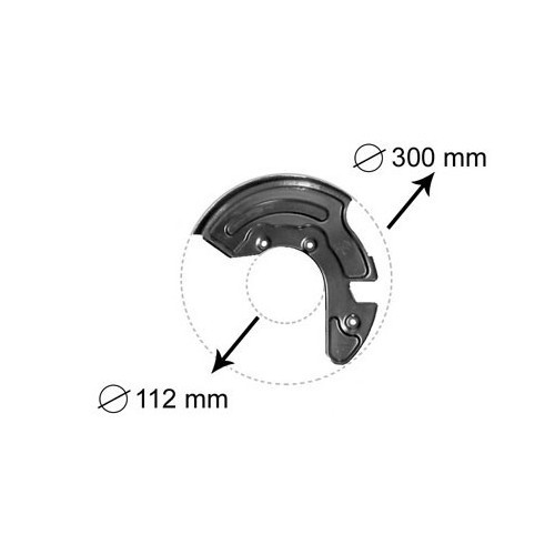  Protecteur de disque de frein avant droit pour Audi A4 B5 - AH28932 