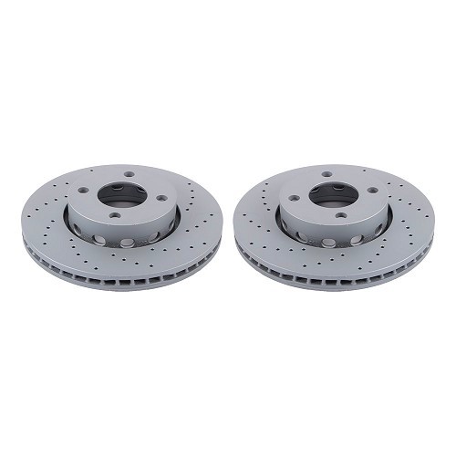 Front brake discs ZIMMERMANN 276 x 25 for Audi 80 / Quattro / Cabriolet - pair - AH30018