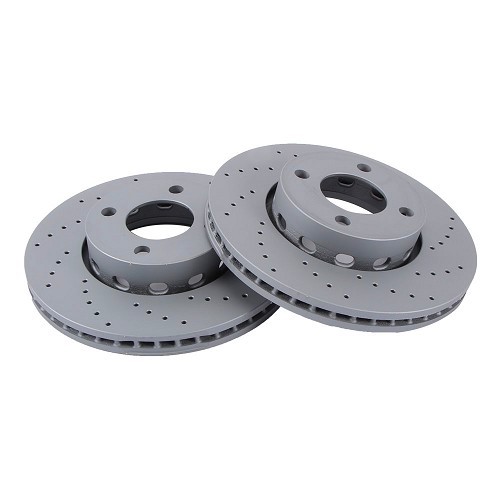  Front brake discs ZIMMERMANN 276 x 25 for Audi 80 / Quattro / Cabriolet - pair - AH30018 