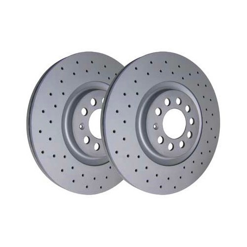  Disques de frein avant ZIMMERMANN pour Audi S3 (8L) 97 ->2003 - par 2 - AH30042 