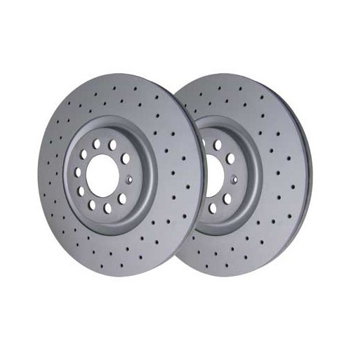  Disques de frein avant ZIMMERMANN pour Audi TT (8N3 /8N9) Coupé et Roadster - par 2 - AH30043 