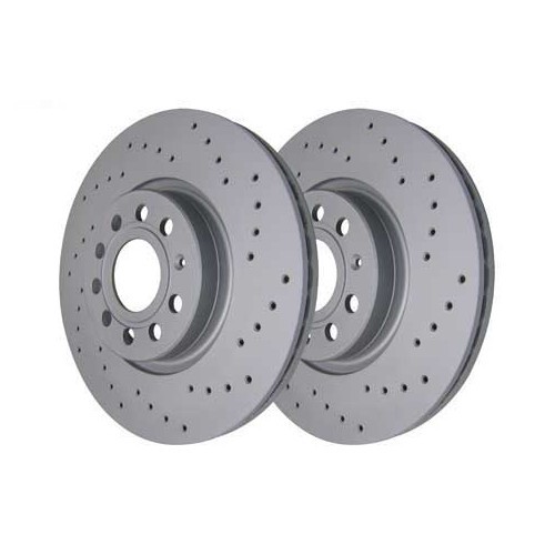  Disques de frein avant ZIMMERMANN pour Audi A3 (8P1), Sportback et Quattro- par 2 - AH30059 