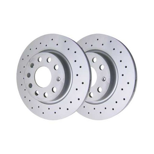  Disques de frein avant ZIMMERMANN pour Audi A3 (8P1), Sportback, Quattro -par 2 - AH30082 