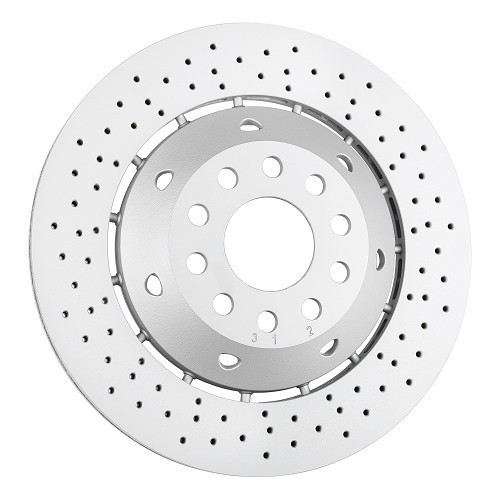  Remschijf achteraan rechts ZIMMERMANN voor Audi A6 (C5) RS6 - AH30087 