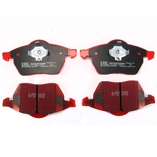 Red EBC front pads for Audi A3 (8L) 1.8 20V Turbo from 96 ->99 - AH50264