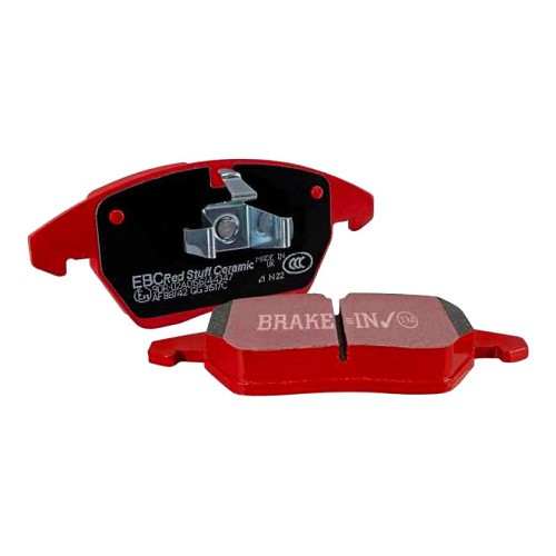  Plaquettes Avant EBC Rouges pour Audi A3 Quattro V6 et Golf 5 R32 à partir de 2005-> - AH50280 