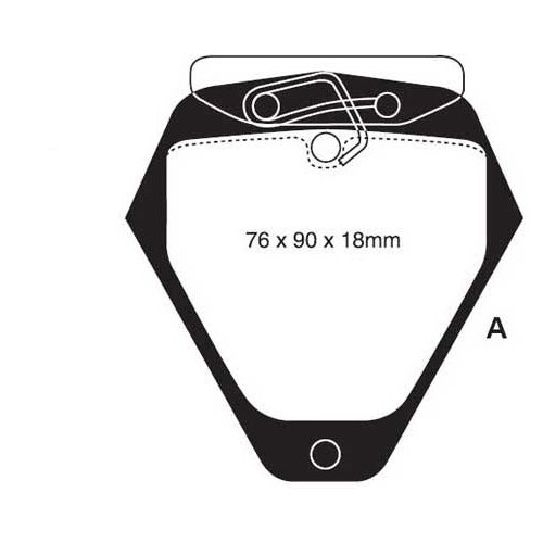 EBC Front Pads Vermelho para Audi S4, S6 e A8 - AH50292