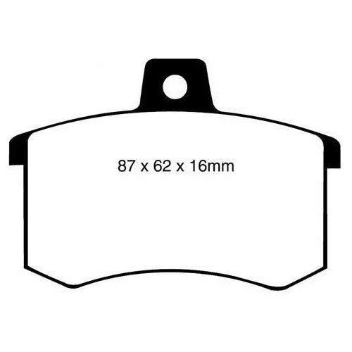  Plaquettes Arrière EBC Noires pour Audi A4 (B5) et A6 (C4) - AH51001 