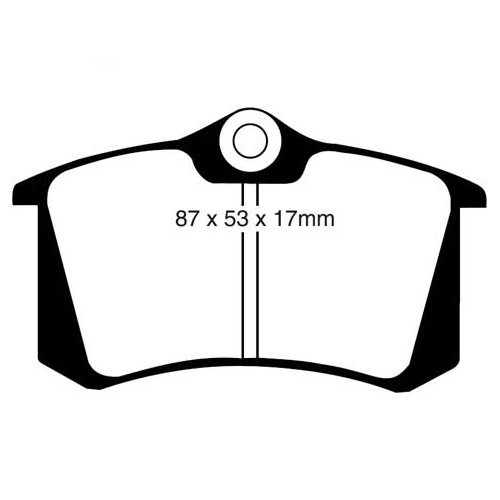 EBC Bremsbeläge hinten Rot für Audi A6, A8, S6, S8 und Allroad - AH51015