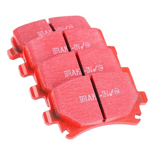  Plaquettes Arrière EBC Rouges pour Audi TT, A3, A4 et Cabriolet, A6 et Allroad - AH51034 