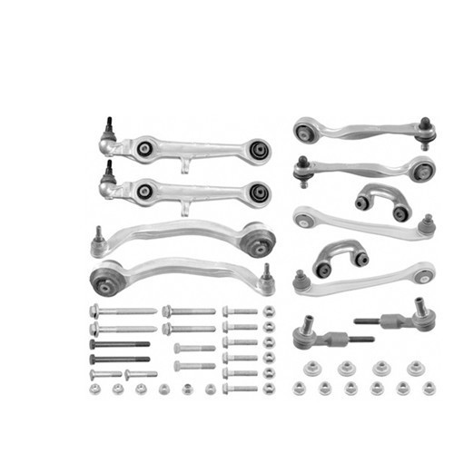     
                
                
    Kit Bras de suspension + Biellettes + Rotules de direction pour Audi A6 (C5) - AJ41030
