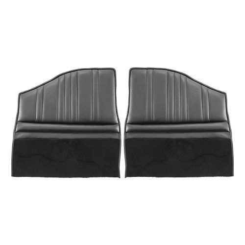  Rear seat covers for Alpine A110 Berlinette (10/1967-07/1977) - Black Skaï - AL20006 