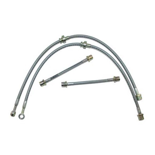  Kit of 4 GOODRIDGE aviation type brake hoses forAudi S3 Quattro - AVI0045 