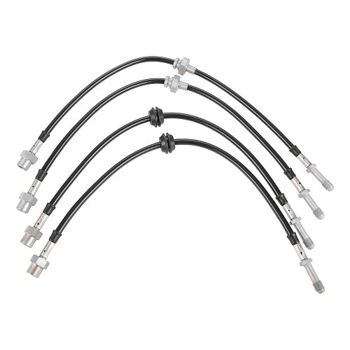  Kit of 4 GOODRIDGE aviation type brake hoses for BMW E46 - AVI0065 