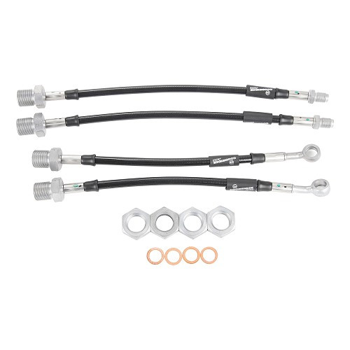  Set van 4 GOODRIDGE luchtremslangen voor Fiat Bertone X1/9 - AVI0169 