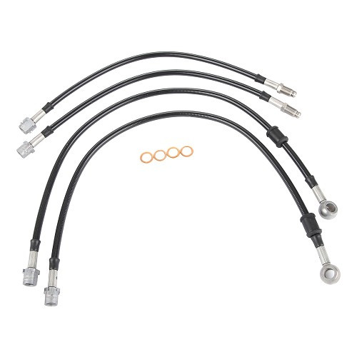  Set van 4 GOODRIDGE luchtremslangen voor Mercedes-Benz ML W163 - AVI0266 