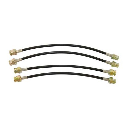  Kit of 4 GOODRIDGE aviation brake hoses for Porsche 964 Carrera 2 and Carrera 4 - AVI0357 