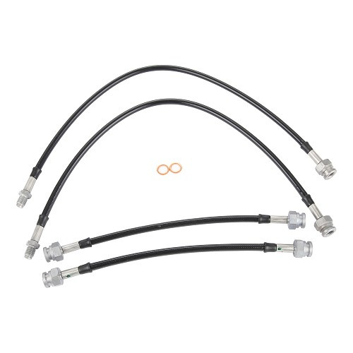  Kit of 4 GOODRIDGE aviation brake hoses for Renault 4CV - AVI0376 