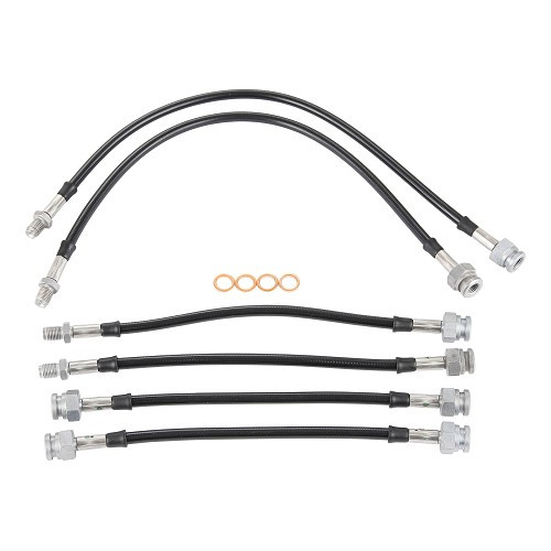  Kit of 6 GOODRIDGE aviationbrake hoses for Renault R5 Alpine Turbo - AVI0379 