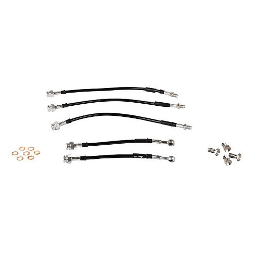  Kit 5 Flexibles de frein aviation GOODRIDGE pour Renault 12 Gordini - AVI0404 