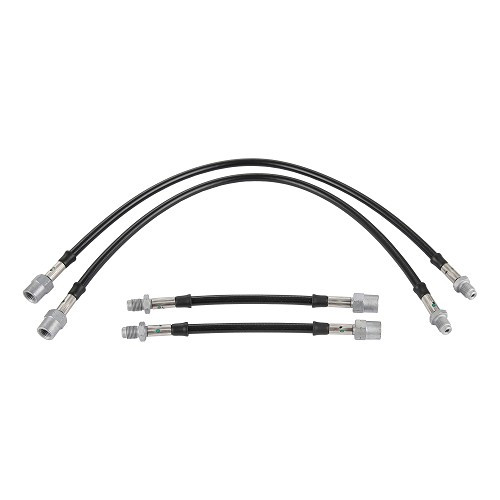  Kit of 4 GOODRIDGE aviation type brake hoses for Seat Ibiza Tdi 90 - AVI0419 