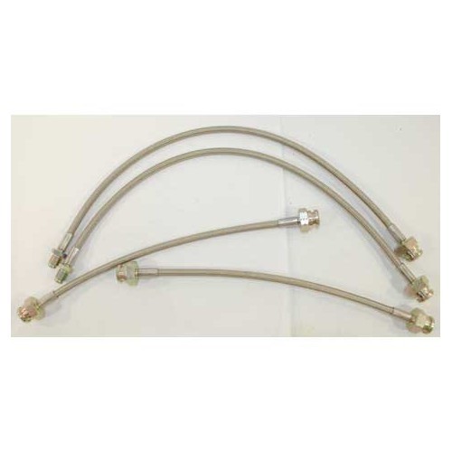  Kit of 4 GOODRIDGE aviation brake hoses for Volkswagen Beetle from 1964 to1967 - AVI0517 